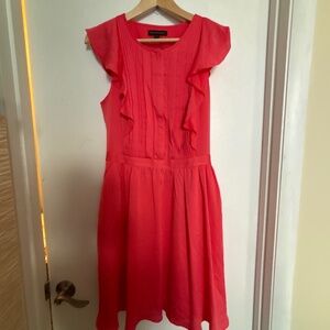 Banana republic salmon flirty dress
